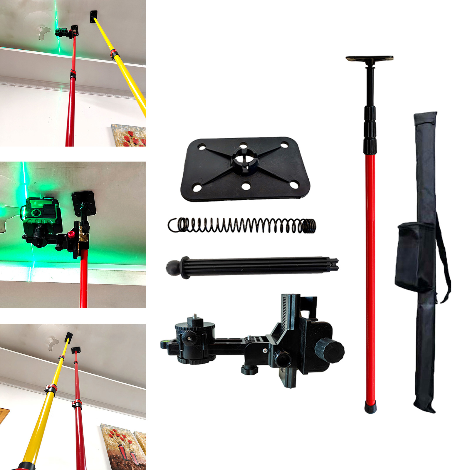 Industrial Laser Line - Suporte De Parede De Nivelamento Automático,