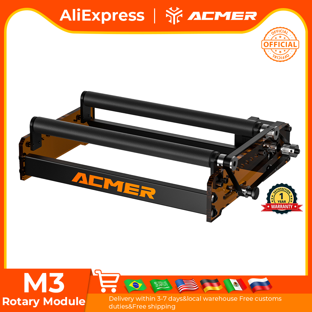 Laser Engraving Software - Rolo giratório a laser ACMER M3
