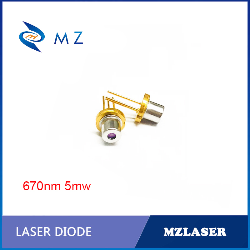 Industrial Laser Packaging - Diodo laser industrial vermelho, 670nm, 5mw,