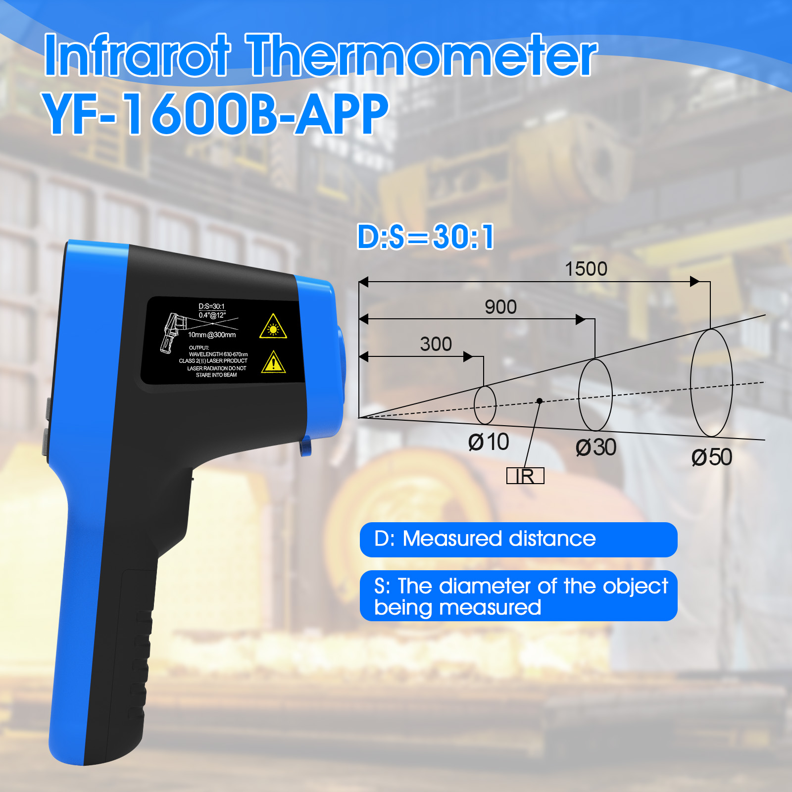 Termômetro Industrial Tipo Pis - Industrial Laser Types avaliação e preço