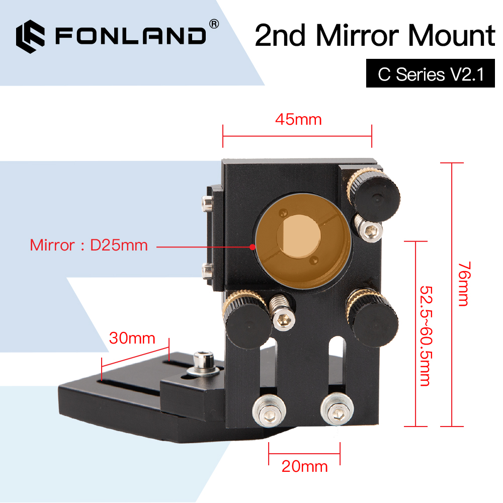 Fonland co2 preto segundo espe - Co2 Laser Mirror avaliação e preço