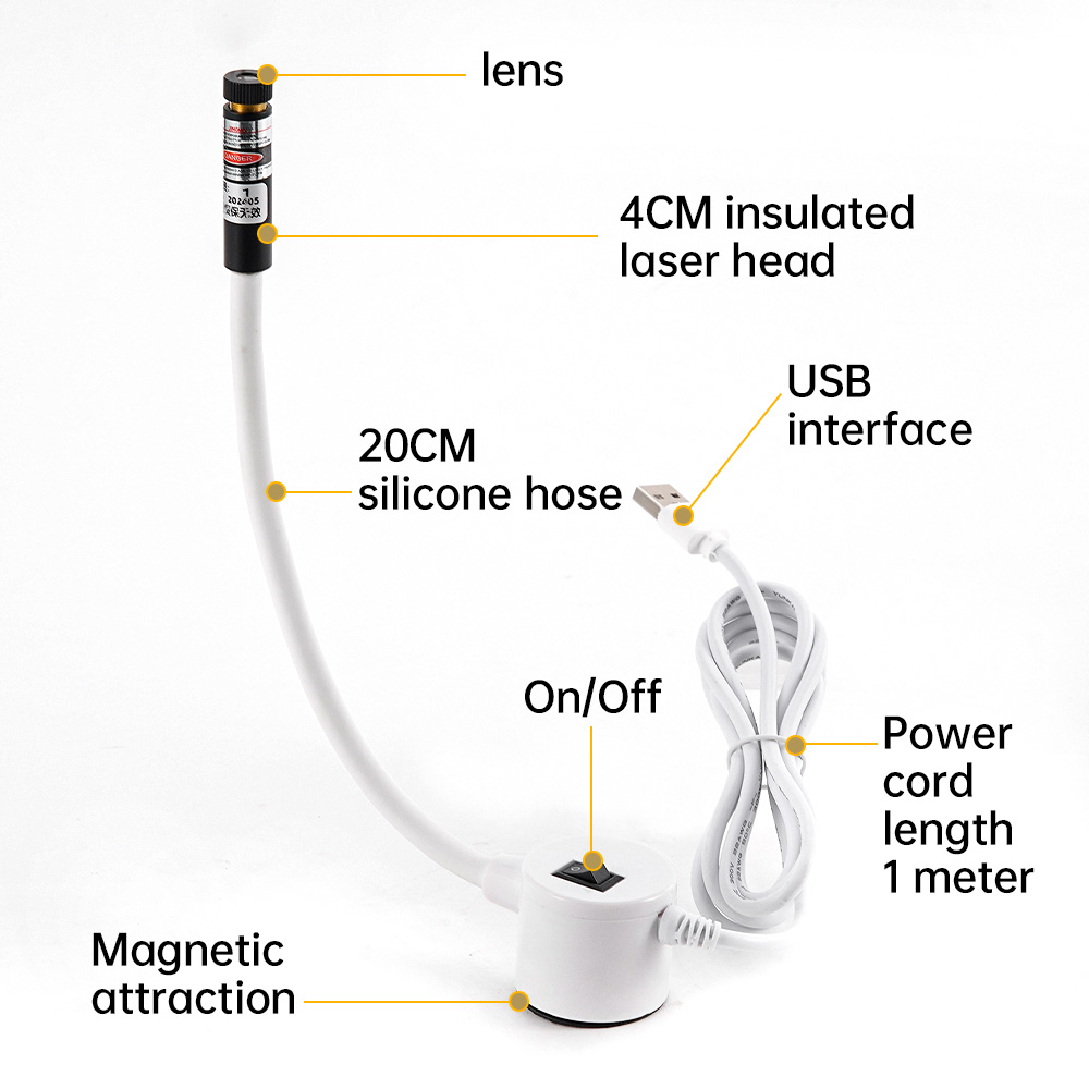 Luz laser vermelha alimentada  - Industrial Laser Line avaliação e preço