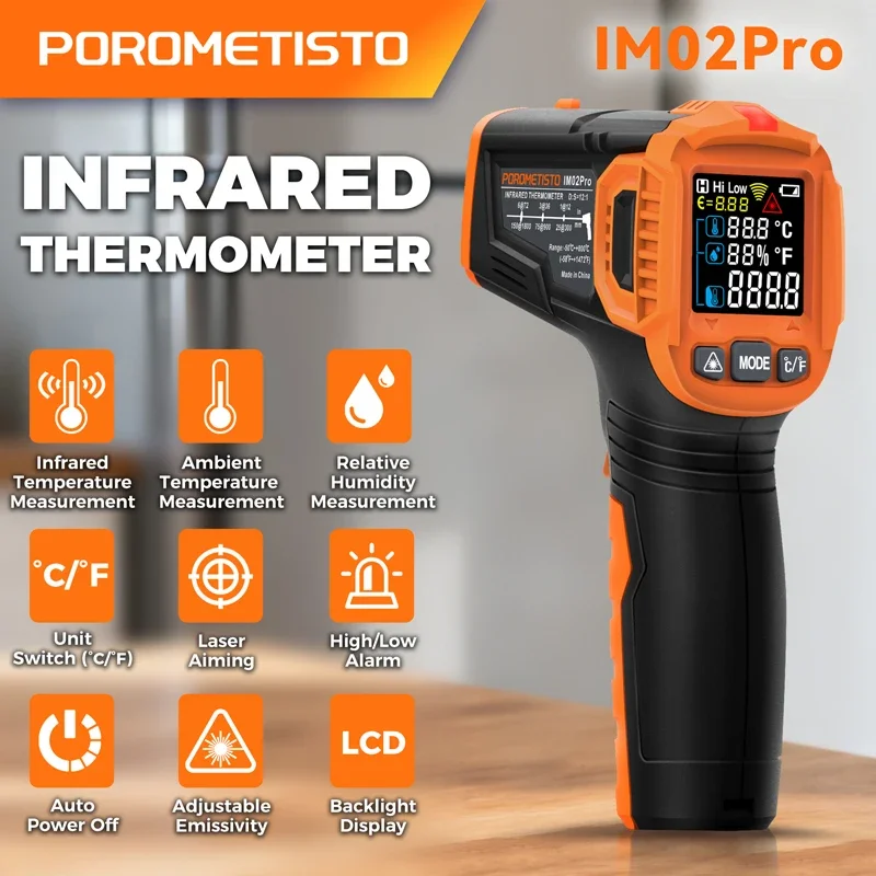 Termômetro Infravermelho -50~3 - Industrial Handheld Laser avaliação e preço
